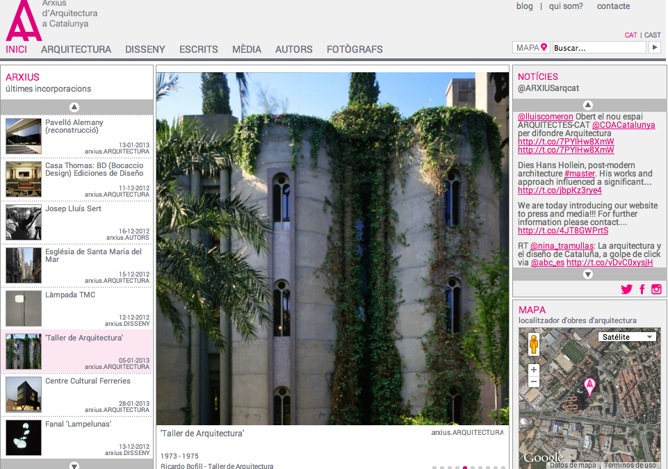 Arxius d’Arquitectura a Catalunya… un recurso al día
