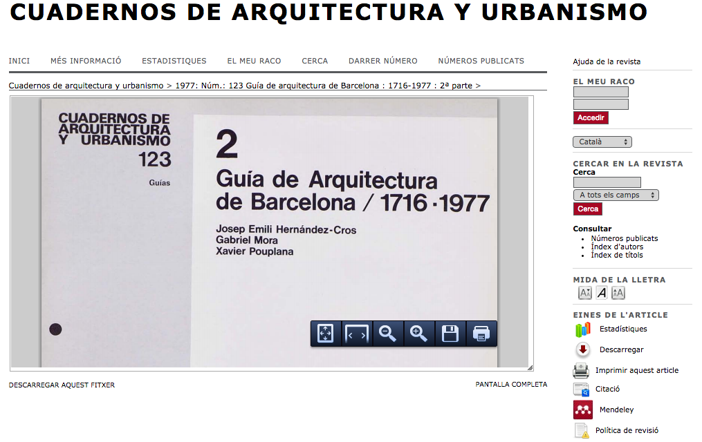 Quaderns en línea; números 1 (1944) al 264 (2012)