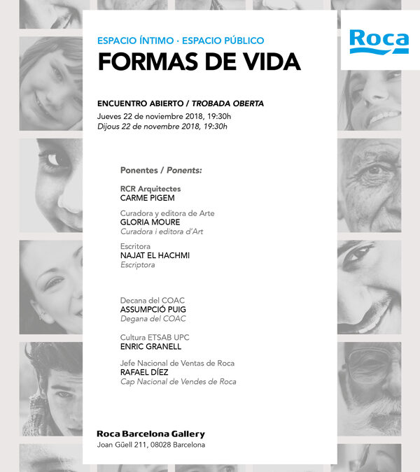 Espacio íntimo · espacio público: «Formas de Vida», Arquitectura, Arte y Literatura en el ROCA Barcelona Gallery, 22N