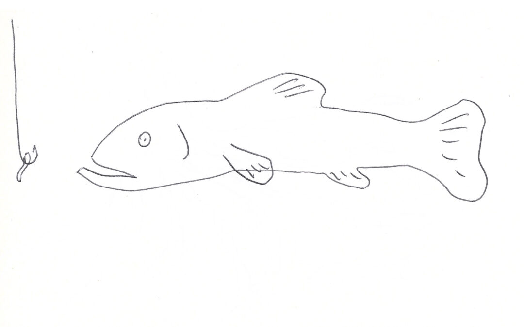 Pez asustado, por Jeff Brock