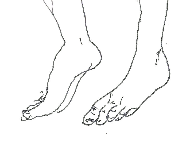 Pés peixe (pez pies), por Álvaro Siza