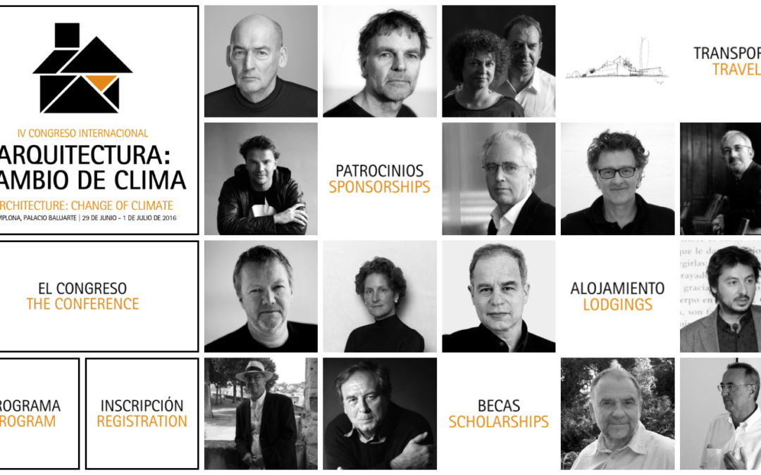 IV Congreso Internacional Arquitectura y Sociedad, Pamplona, 29JUN al 1JUL 2016: CAMBIO DE CLIMA