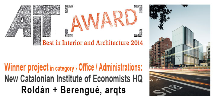 Premios AIT 2014 para obras de Roldán+Berengué, RCR, b720, MGM y Nieto Sobejano