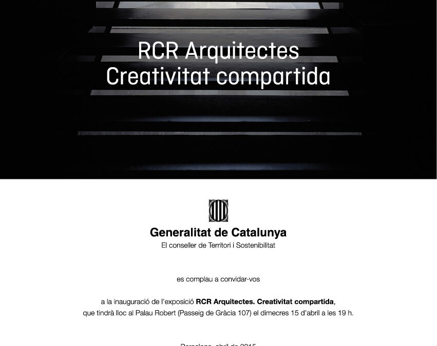 RCR arquitectes, antológica «Creativitat Compartida» en el Palau Robert de Barcelona