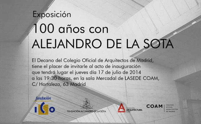 100 años con Alejandro de la Sota, exposición en LASEDE COAMadrid