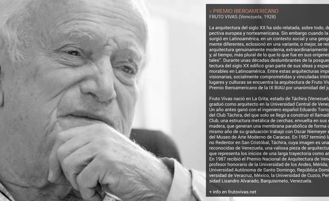 Premiados en la IX BIAU, Bienal Iberoamericana de Arquitectura y Urbanismo