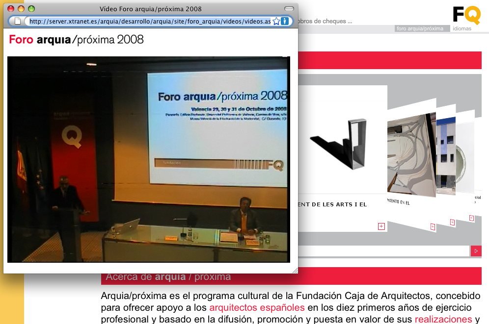 arquia/próxima FQ, convocatoria, vídeos y web actualizados… ¡participa! ¡mira! ¡comparte!