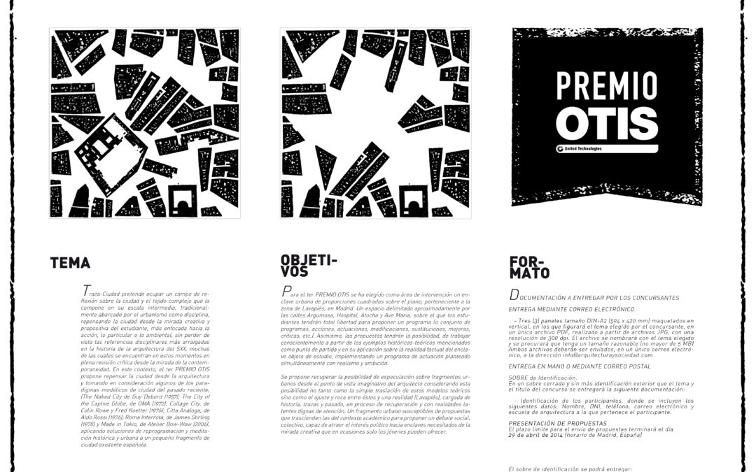 TRAZA CIUDAD: concurso para estudiantes [Premio OTIS]