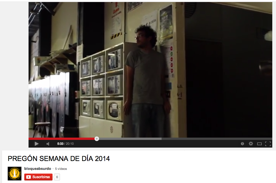 URGENTE: pregón apócrifo de la semana de día 2014 ETSAB, por Bloque Absurdo