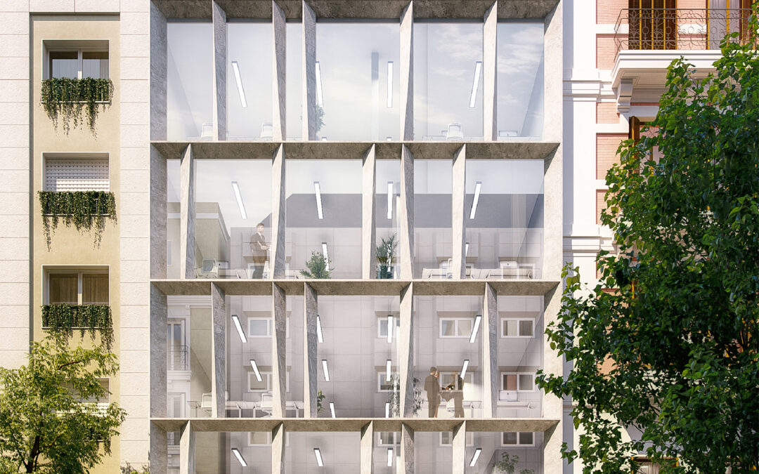 Estudio Lamela Arquitectos · Edificio de Oficinas en Calle Amador de los Ríos, Madrid