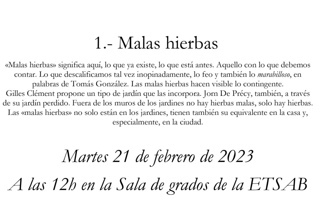 Xavier Monteys, cuatro conferencias «Sobre lo otro» en ETSAB UPC