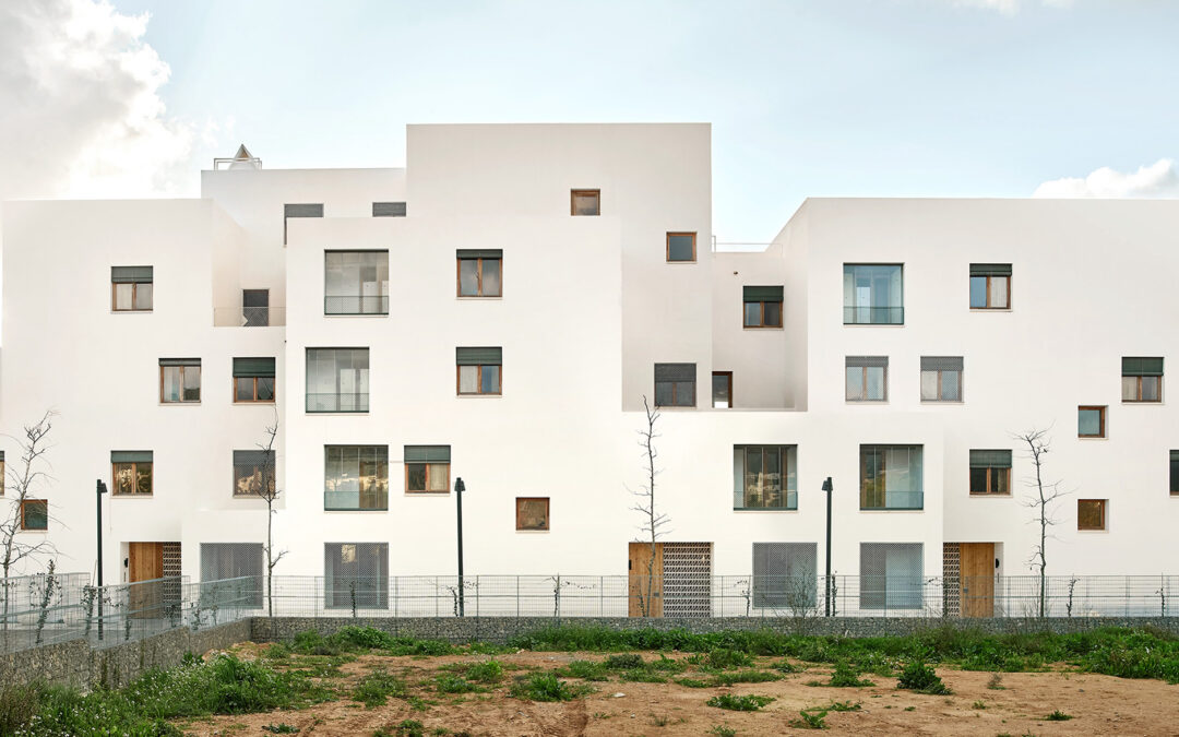 Peris + Toral Arquitectes · Casas de tierra – Raw Rooms, 43 VPO, Ibiza