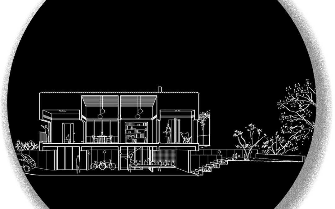 Dues cases en una · Dos casas en una · Two houses in one, Llagostera, Girona · Un Parell d’Arquitectes · Nous Realistes · Cápsula SCALAE «Trazas Trazos Trozos …de Arquitectura»