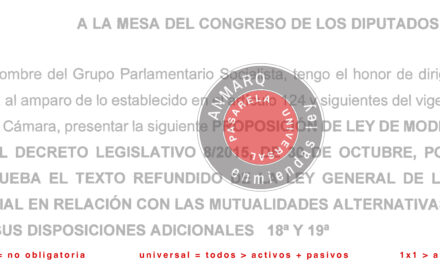 ANMARQ, NOTA DE PRENSA sobre la Proposición de Ley de Modificación del Real Decreto legislativo 8/2015 (pasarela RETA Mutuas alternativas) 20241128