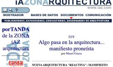 Manifiesto proneísta, por Manel Gausa, 1998