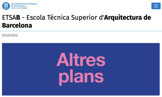 ETSAB UPC · Altres Plans · Otros Planes