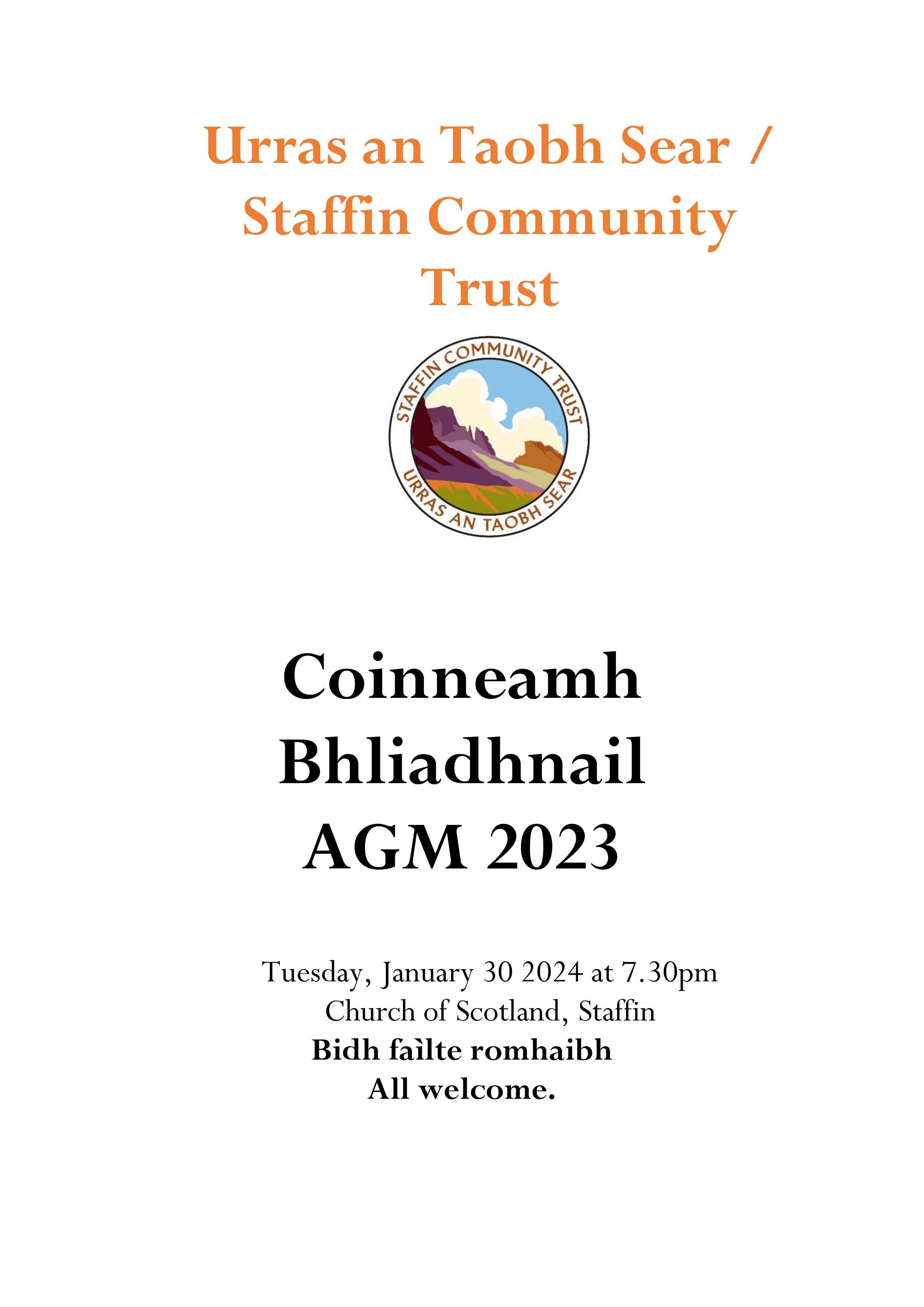 Urras an Taobh Sear AGM