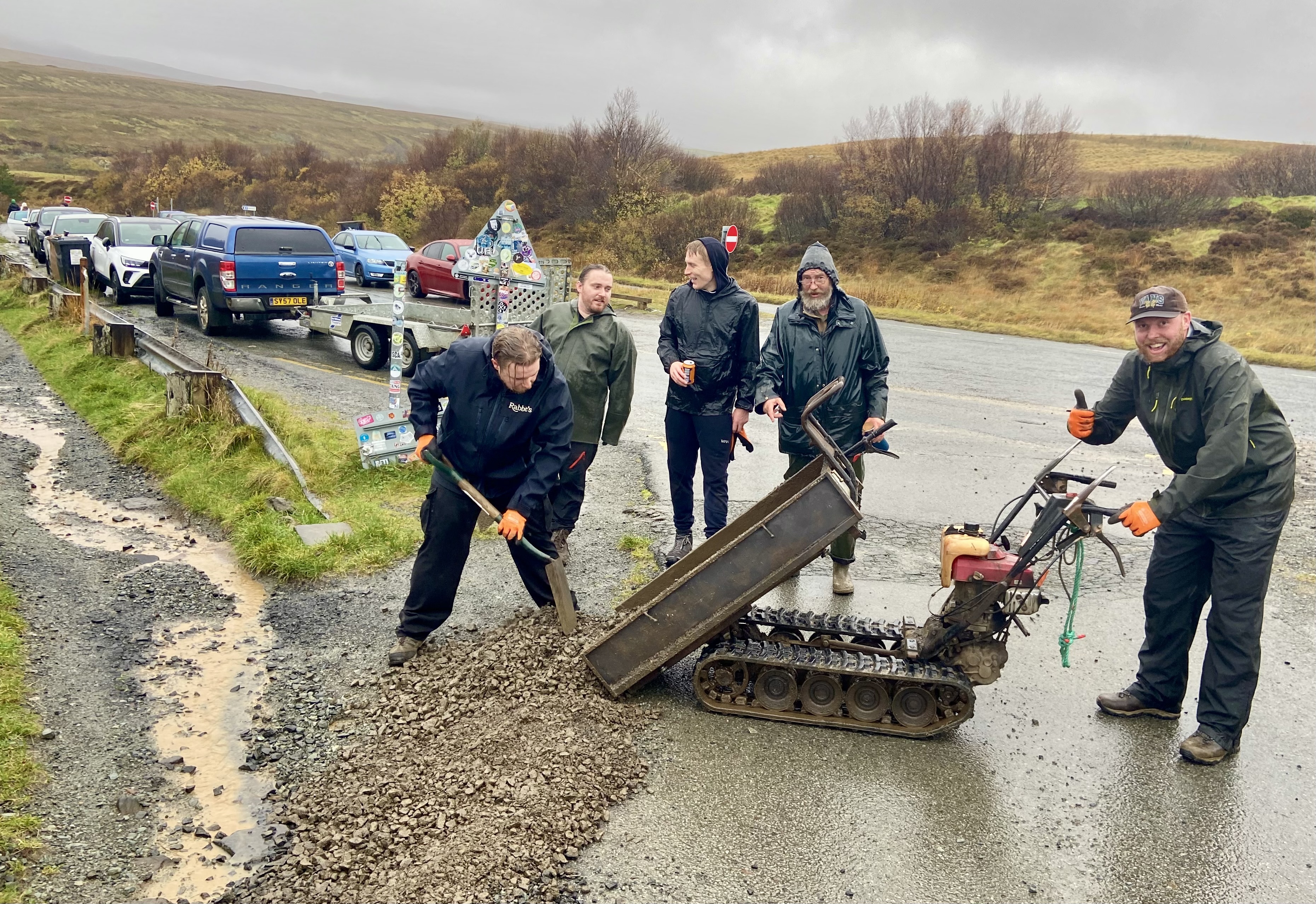 Rabbies' drivers complete Lealt path upgrade