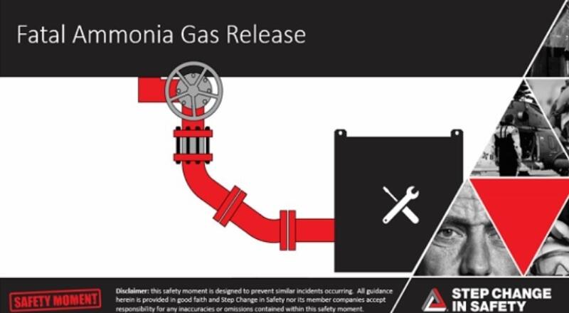 Ammonia release pic