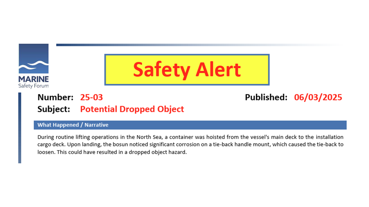 Potential Dropped Object