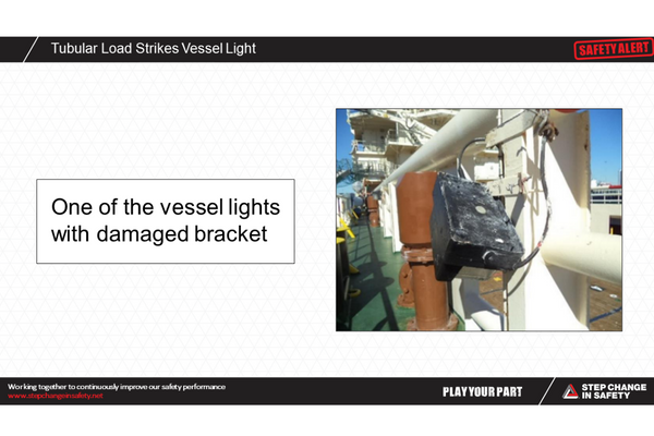 Tubular Load Strikes Vessel Light 2