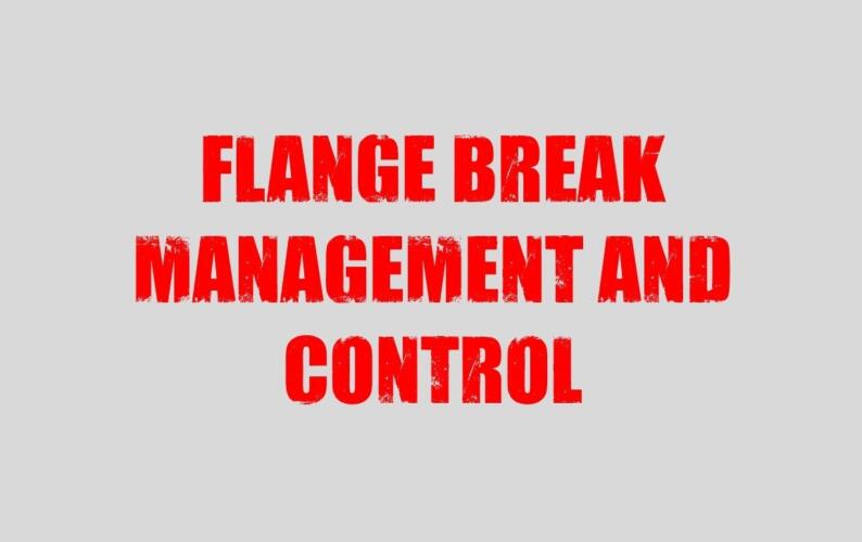 Flange break thumb
