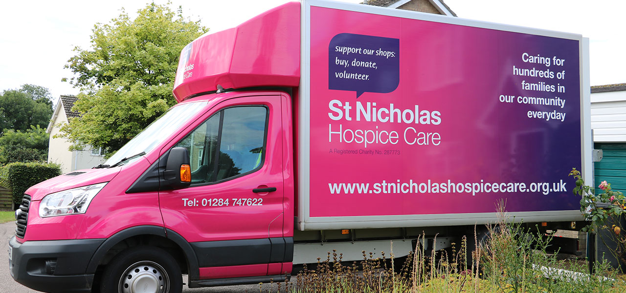 houseclearancevan St Nicholas Hospice Care website