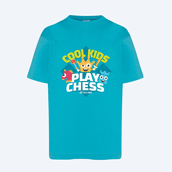 Koszulka "Cool Kids Play Chess" Zielona