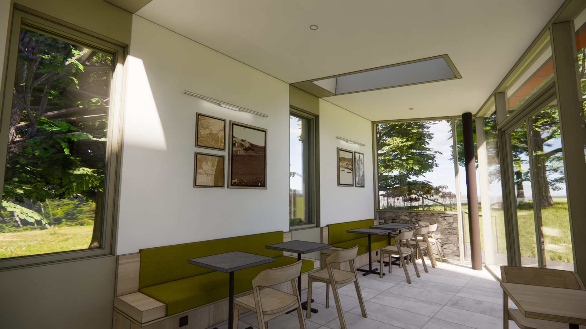 Wallace Tower Cafe Seaton Park Interiors