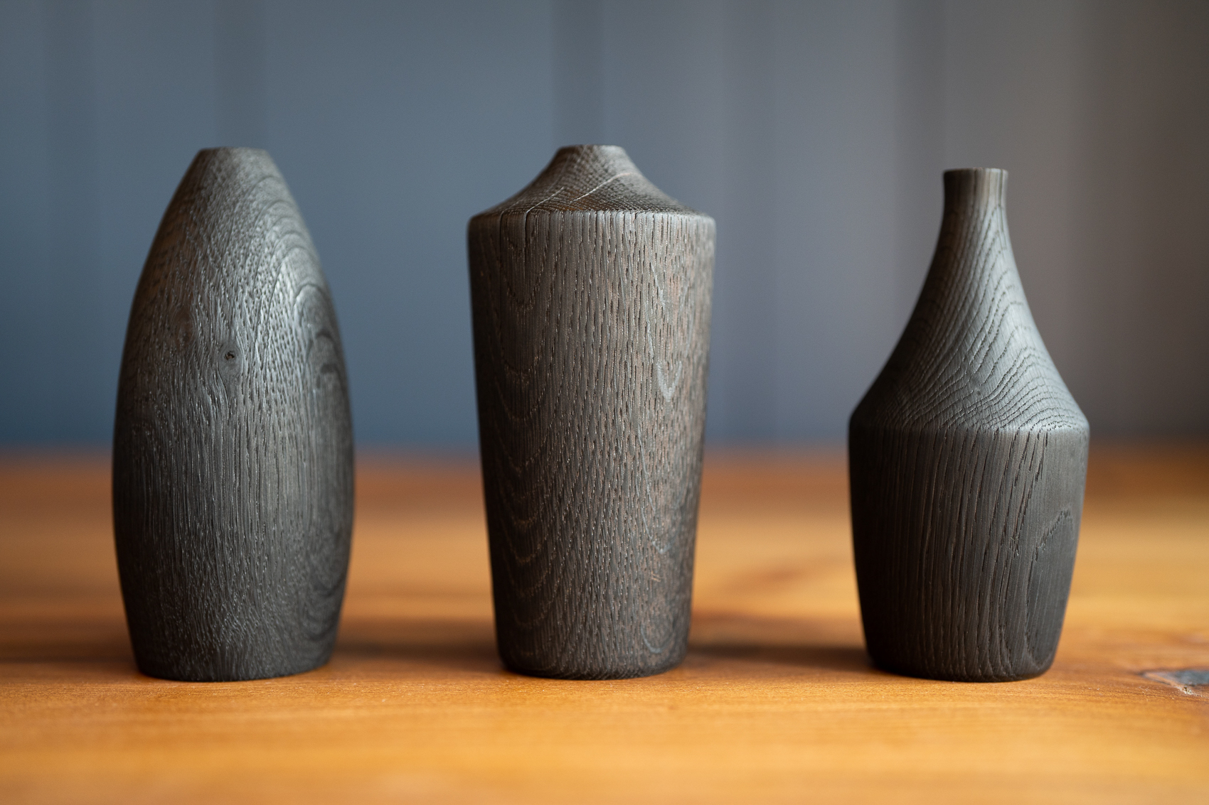 TOR Workshop - Set of three Scorched Vases