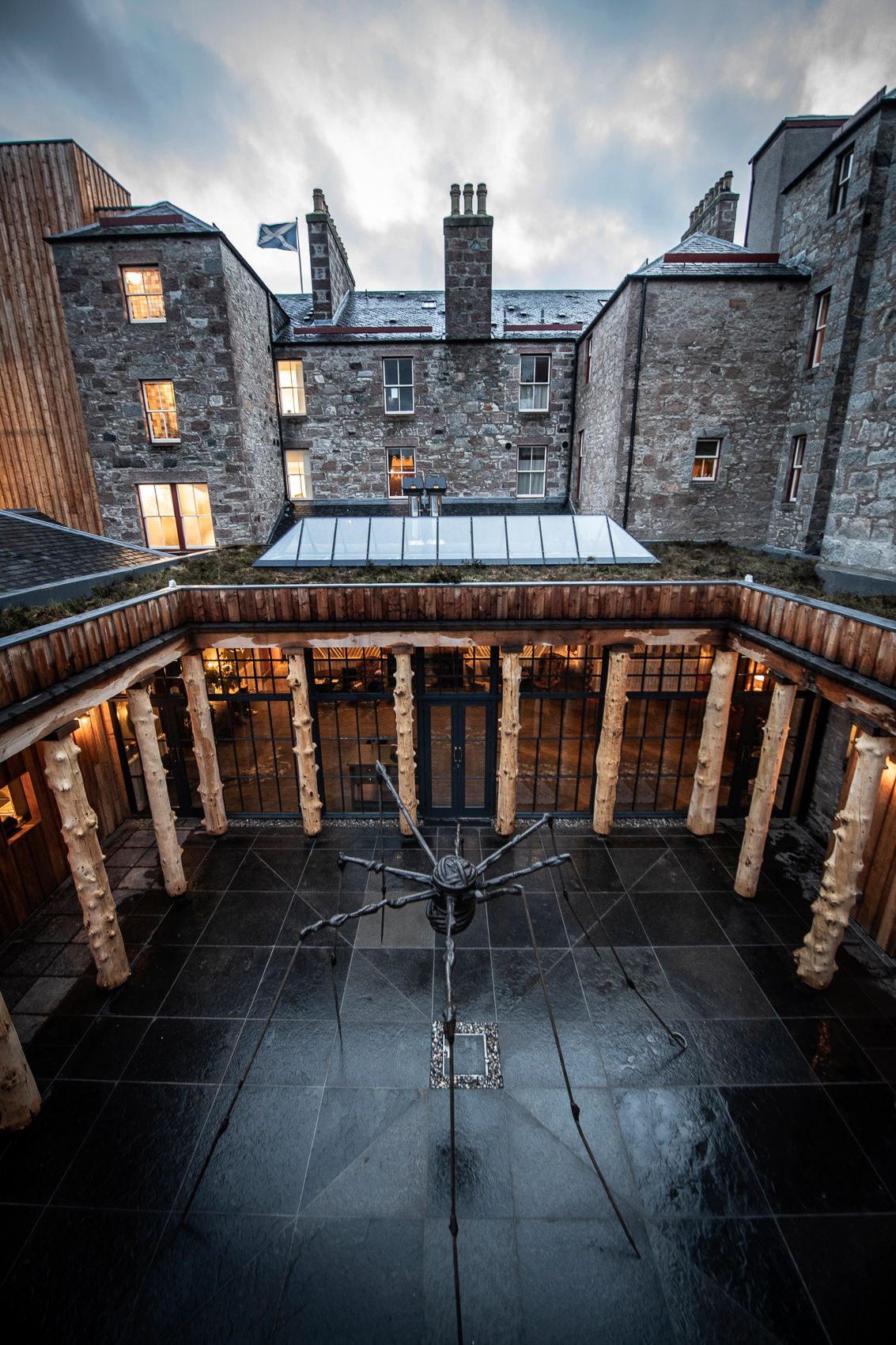TOR Contracting — The Fife Arms courtyard — image©Ben Addy