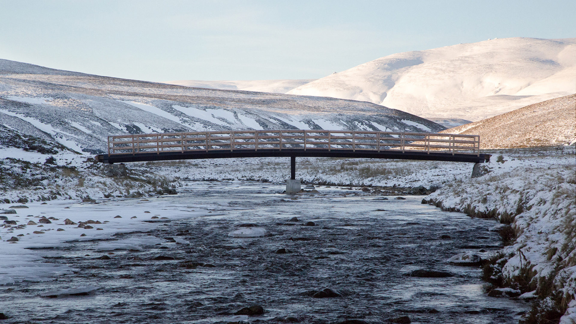 Tor Contracting — Corndavon Bridge, River Gairn, Scotland – TOR Contracting, Corndavon Bridge, River Gairn — image©Moxon 1