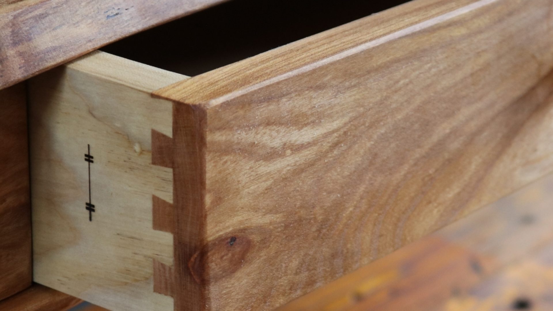 Tor Furniture Workshop Braemar Scotland - drawer detail