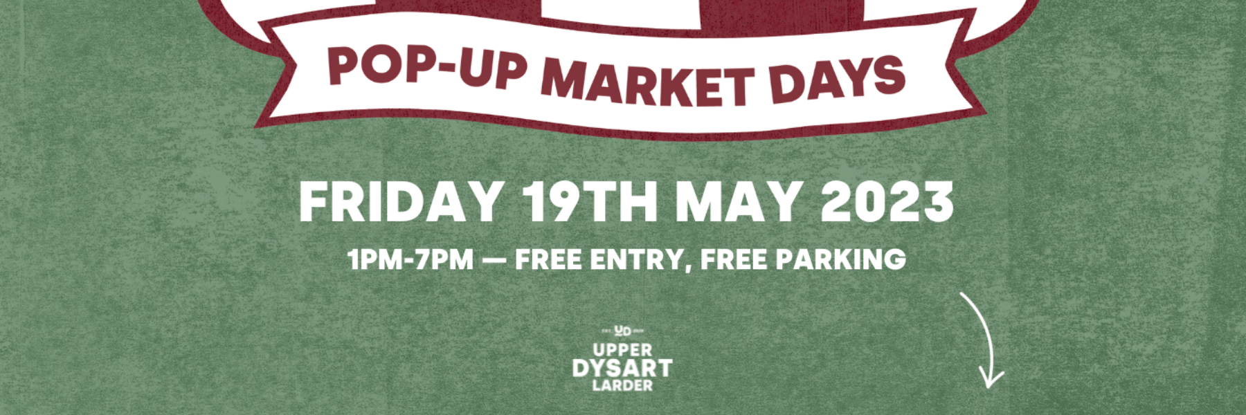 MAY POP-UP MARKET DAY ANNOUNCED