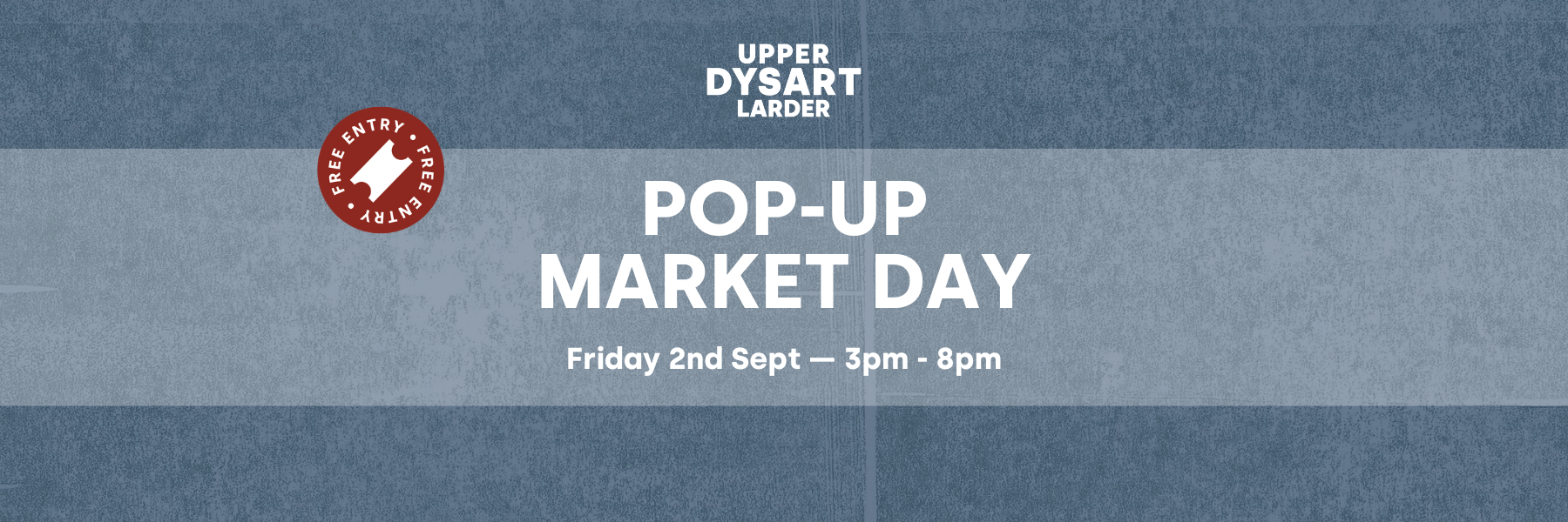 SEPTEMBER POP-UP MARKET DAY ANNOUNCED