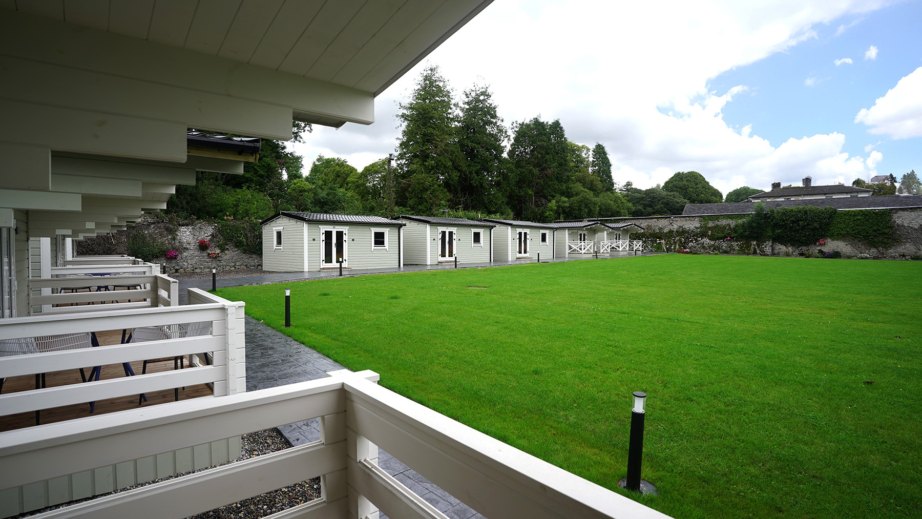Springfort Hall Log Cabin Outside