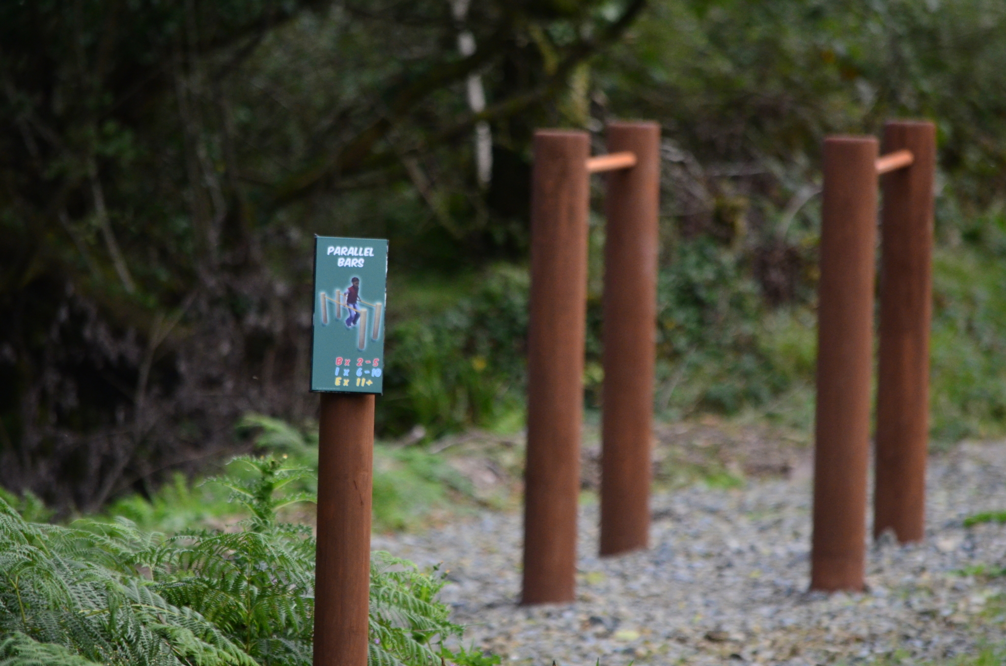 Trim trail outdoor exercise station