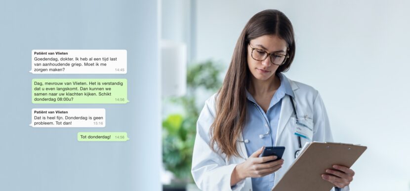 Zorgoplossing Whatsapp voor Bedrijven 2x