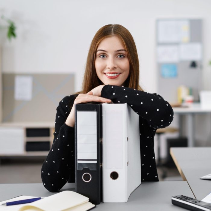 Young Professional with Office Files