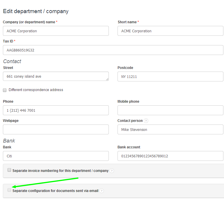 auto payment department id1