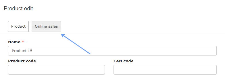 Product online sales