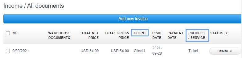 client product service
