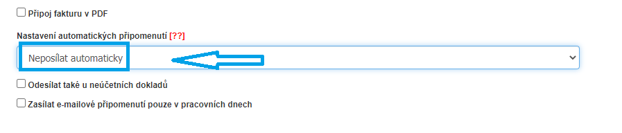 Neposilat automaticky