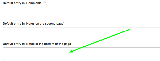 default entry bottom