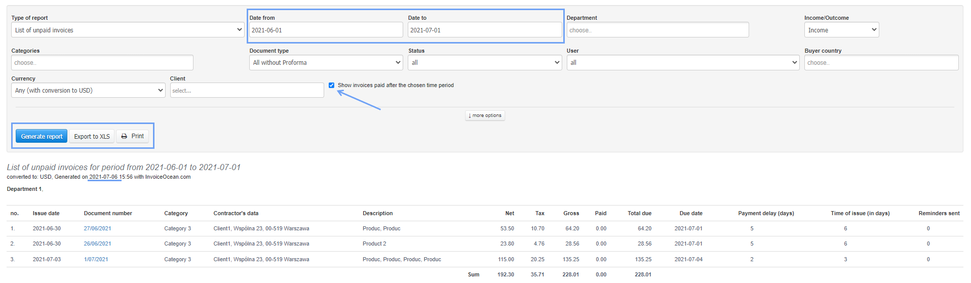 lIST OF UNPAID INVOICES 2