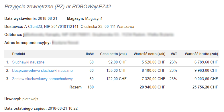 pz 42 waluta frank szwajcarski
