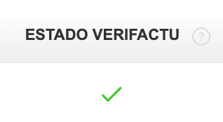 Campo Estado Verifactu mostrando el estado Aceptada en BitFactura