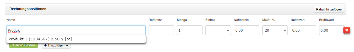 de vorgeschlagene produkte2