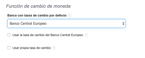cambio de moneda