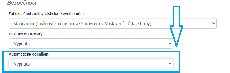 Automaticke odhlaseni 1